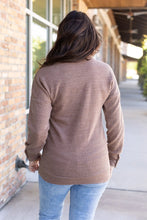 Load image into Gallery viewer, Brittany Button Sweater- Mocha