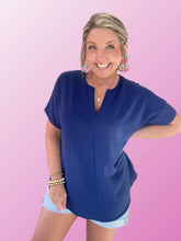 Load image into Gallery viewer, Fashionable Late Top-Navy