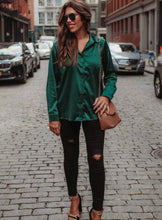 Load image into Gallery viewer, Boss Babe Button Up-Emerald

