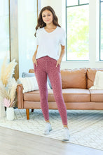 Load image into Gallery viewer, Athleisure Leggings - Berry Leopard
