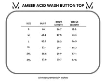 Load image into Gallery viewer, Amber Acid Washed Button Up
