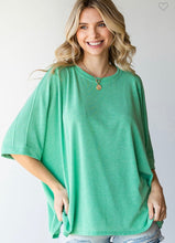 Load image into Gallery viewer, Solid Green Dolman Top
