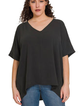 Load image into Gallery viewer, Airflow Dolman V-Neck-Black
