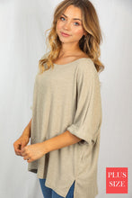 Load image into Gallery viewer, Dolman Knit Top-Taupe
