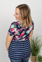 Load image into Gallery viewer, Navy Floral Sarah Ruffle
