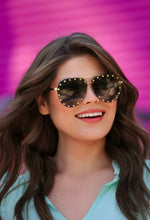 Load image into Gallery viewer, Showstopper Studded Aviator Glasses
