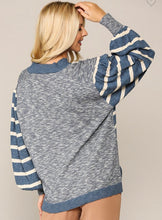 Load image into Gallery viewer, Denim knit sweater
