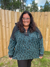 Load image into Gallery viewer, Teal Cheetah Pullover
