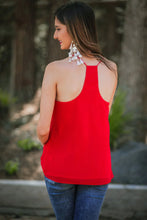 Load image into Gallery viewer, Leah Woven Cami- Red
