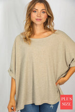 Load image into Gallery viewer, Dolman Knit Top-Taupe
