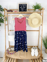 Load image into Gallery viewer, Kelsey Tank Dress- Stars and Stripes
